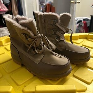 Tan Fur-Lined Winter Boots - Torrid